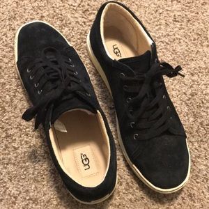 Ugg Black Suede Tennis Sneakers